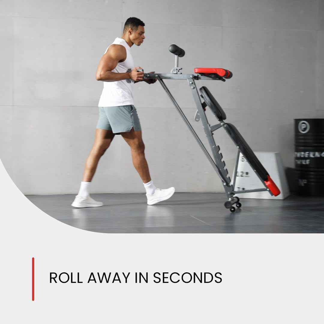Finer Form Multi-Functional Adjustable FID Weight Bench and Roman Chair